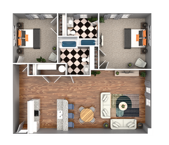 2 Bedroom 2 Bathroom