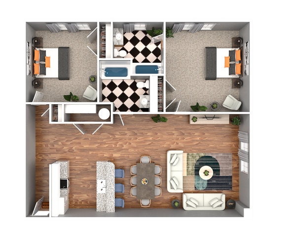 2 Bedroom 2 Bathroom