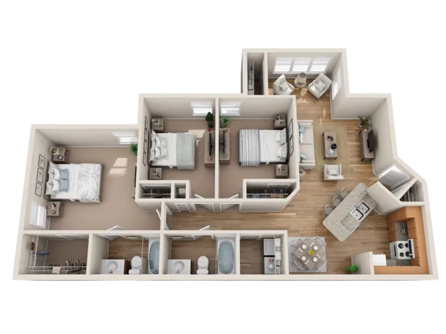 3 bedroom 2 bathroom