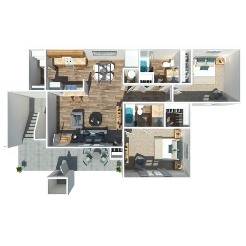 2 Bedroom 2 Bathroom