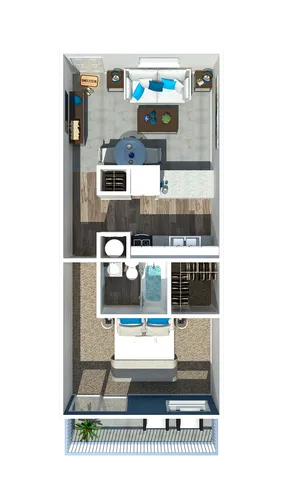 One Bedroom 1 Bathroom