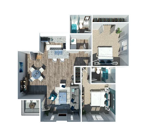 2 Bedroom 2 Bath 1106