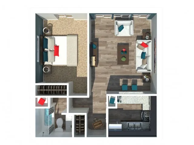 One Bedroom One Bathroom