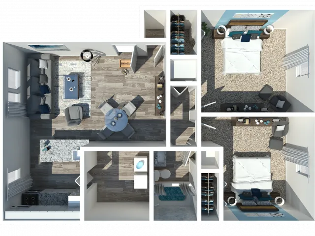 2 Bedroom 1 Bath