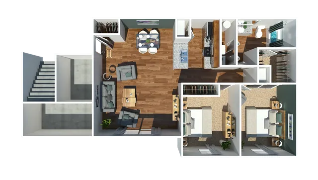Two Bedroom Floorplan