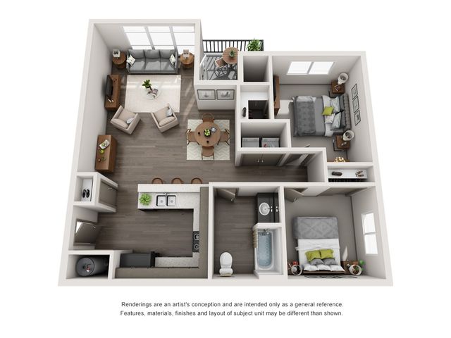Two Bedroom Floorplan