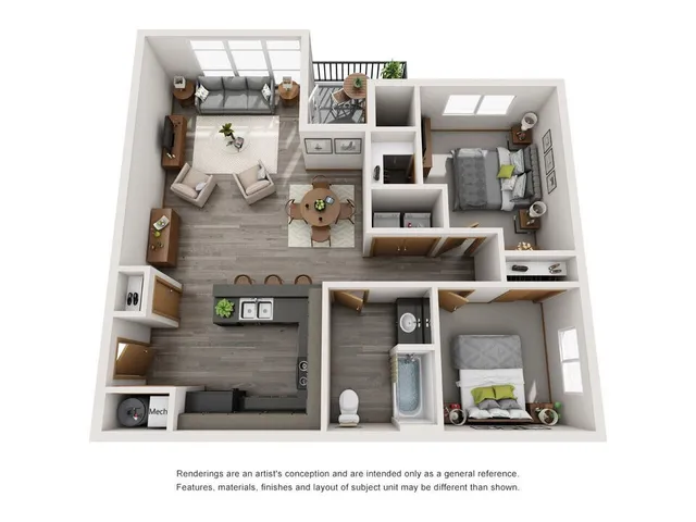 2 bedroom
