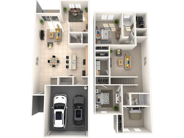 3 bedrooms, 2.5 bathrooms, 2-car garage