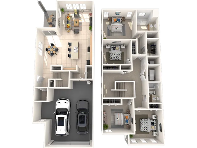 4 bedrooms, 2.5 bathrooms, 2-car garage
