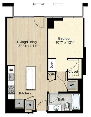 Tier 19.0 1 Bed 1 Bath