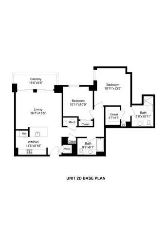 2 Bed/2 Bath w/ Balcony