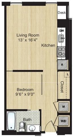 Tier 27.0 - 1 Bed 1 Bath