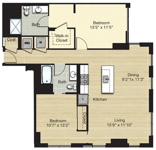 Tier 4.3 - 2 Bed 2 Bath