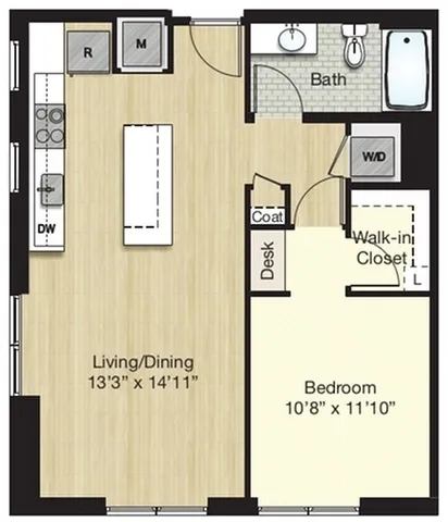 Tier 33.2 - 1 Bed 1 Bath