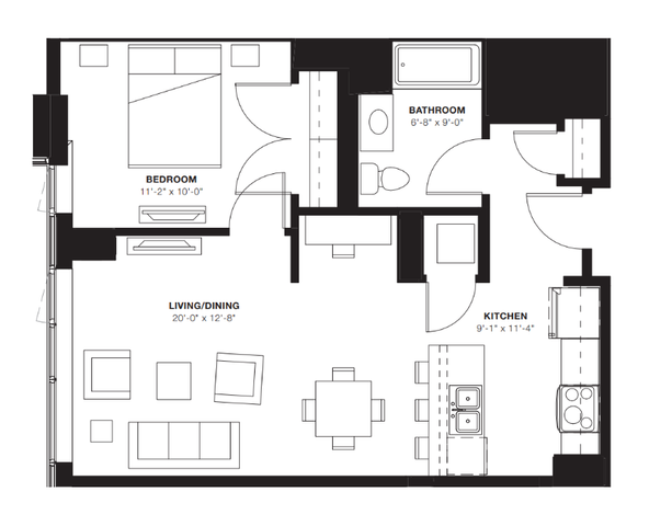 1B-1 Bed