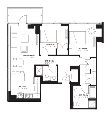 2D.1-2 Bed
