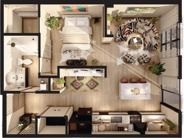 Bishop Arts - Open Floorplan Overview