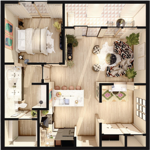 Bishop Arts - Open Floorplan