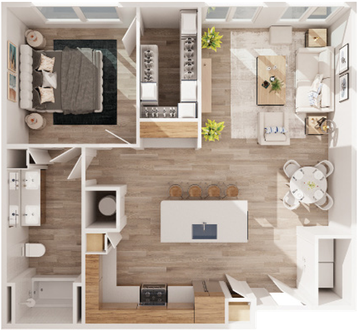 Bishop Arts - Open Floorplan