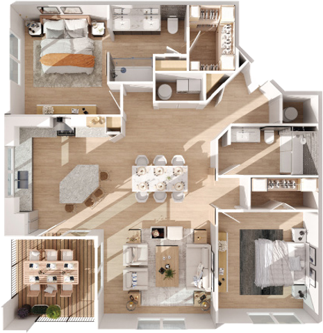 Bishop Arts - Spacious Floor Plan