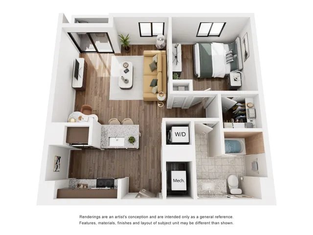 1 Bed/1Bath w/ Balcony