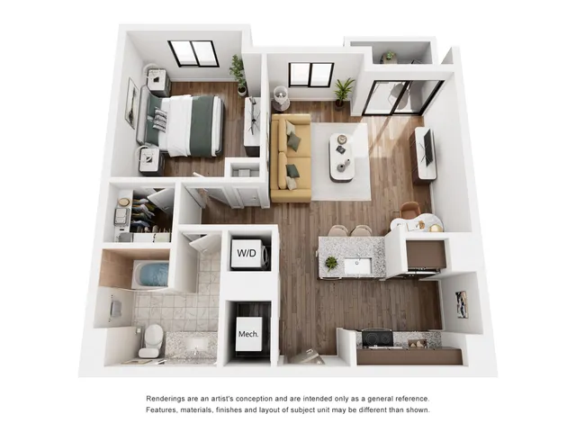 1 Bed/1Bath w/ Balcony