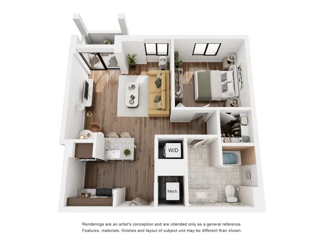 1 Bed/1 Bath w/ Balcony