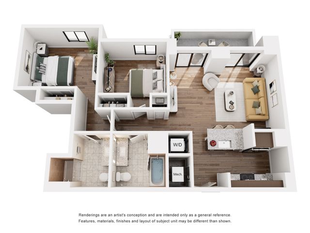 2 Bed/2 Bath w/ Balcony