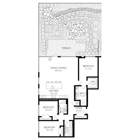 Ravel and Royale - Floor Plan Diagram