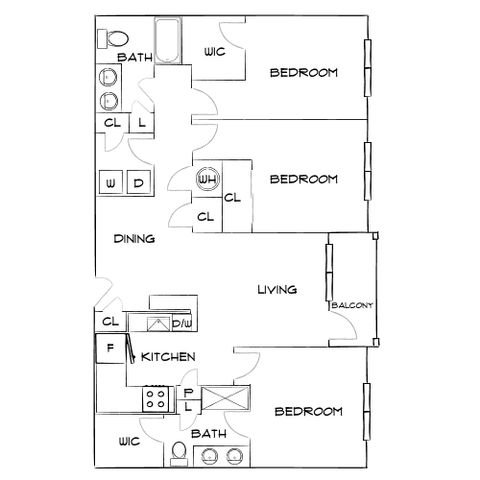 Botanic at Ingleside - Three-Bedroom Floorplan