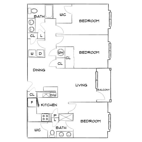 Botanic at Ingleside - Three-Bedroom Floorplan