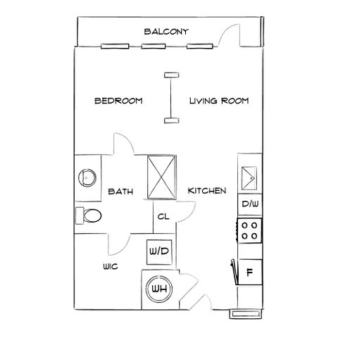 Emerson at Montford Park - Studio Floorplan