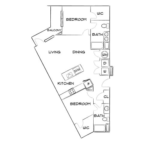 Emerson at Montford Park - Two-Bedroom Floorplan