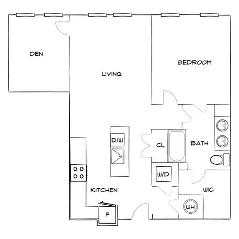 Emerson at Montford Park - One Bedroom Floorplan