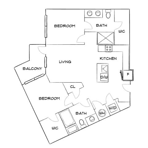 Emerson at Montford Park - Two-Bedroom Floorplan