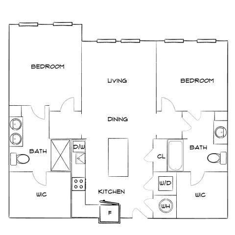 Emerson at Montford Park - Two-Bedroom Floorplan