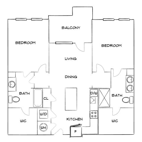Emerson at Montford Park - Two-Bedroom Floorplan