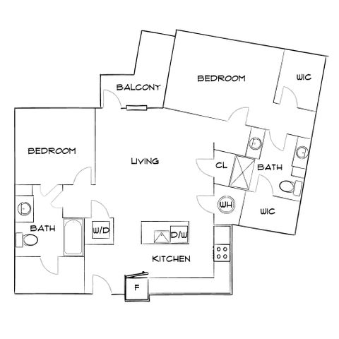 Emerson at Montford Park - Two-Bedroom Floorplan