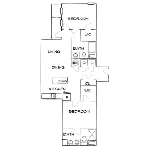 Emerson at Montford Park - Two Bedroom Floorplan