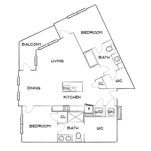 Emerson at Montford Park - Two-Bedroom Floorplan