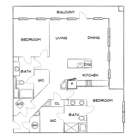 Emerson at Montford Park - Two-Bedroom Floorplan