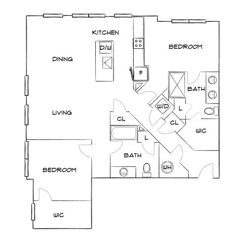 Emerson at Montford Park - Two-Bedroom Floorplan