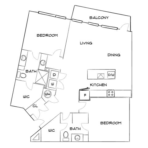 Emerson at Montford Park - Two-Bedroom Floorplan