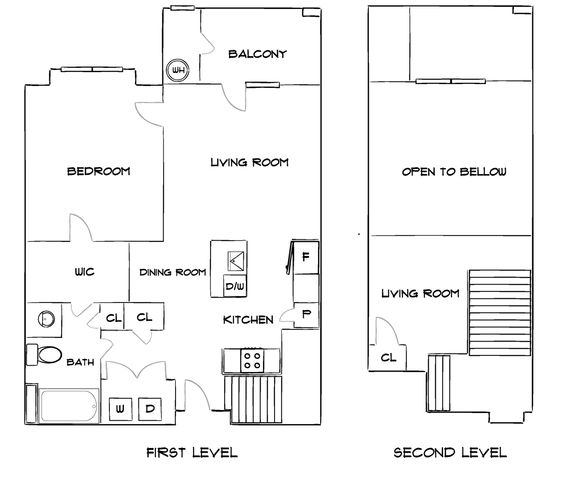 Wesley Village - Two-Level Floor Plan