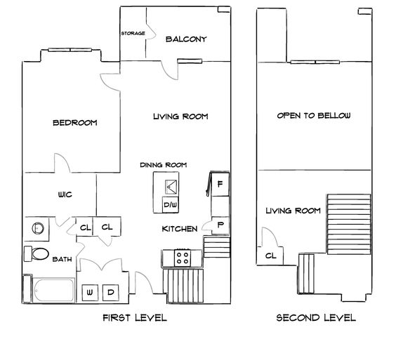 Wesley Village - Two-Level Floorplan