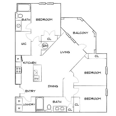 Addison at South Tyron - Spacious Floor Plan