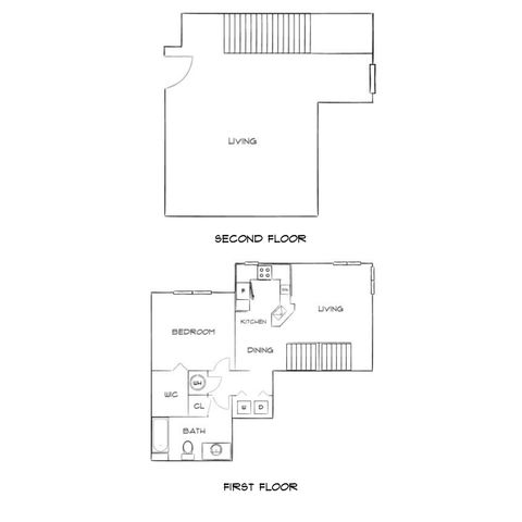 Burano Hunter\'s Creek - Two-Floor Layout