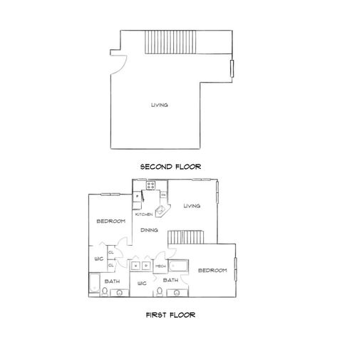 Burano Hunter\'s Creek - Two-Story Floorplan