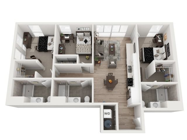 3 Bedroom Floor Plan