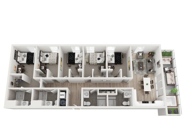 5 Bedroom Floor Plan